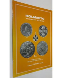 käytetty teos Holmasto 52 huutokaupat : Astoria sali lauantai 30.9.1995 Helsinki =auktioner Astoria salen lördag 30.9.1995 Helsingfors