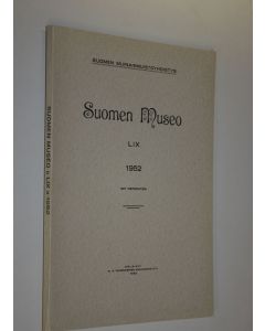 käytetty kirja Suomen museo LIX 1952