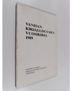 käytetty kirja Vanhan kirjallisuuden vuosikirja 1989