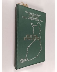 Kirjailijan Erik Sundqvist käytetty kirja Matkailukirjan tiekartta Suomi = Vägkarta till resehandbok Finland