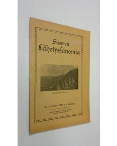 käytetty teos Suomen lähetyssanoma n:o 1 tammikuu 1928