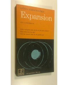 Kirjailijan Gösta Ehrensvärd käytetty kirja Expansion : liv i Universum