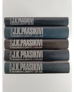 Kirjailijan Tuomo Polvinen käytetty kirja J. K. Paasikivi : Valtiomiehen elämäntyö 1-5