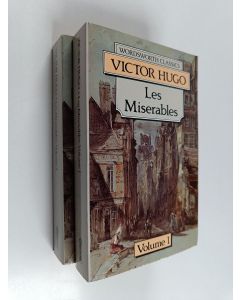 Kirjailijan Victor Hugo käytetty kirja Les Misérables 1-2