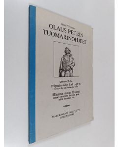 Kirjailijan Heikki Ylikangas käytetty kirja Olaus Petrin tuomarinohjeet