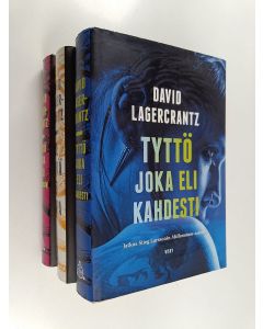 Kirjailijan David Lagercrantz käytetty kirja David Lagercrantz -setti : Se mikä ei tapa ; Tyttö joka etsi varoaan ; Tyttö joka eli kahdesti (jatko-osat Millennium-sarjalle)