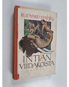 Kirjailijan Rudyard Kipling käytetty kirja Intian viidakoista 1