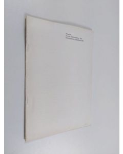 käytetty kirja Eripainos Suomen Lakimiesliiton XX lakimiespäivien pöytäkirja/1969