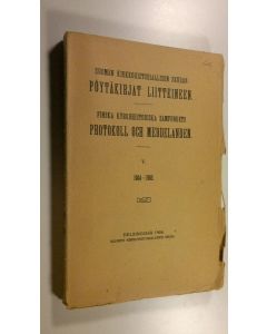 käytetty kirja Suomen kirkkohistoriallisen seuran pöytäkirjat liitteineen V