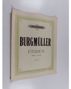 Kirjailijan Adolf Ruthardt & Friedrich Burgmüller käytetty kirja Etüden Opus 105 für Klavier zu zwei Händen
