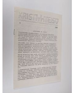 käytetty teos Kristiyhteisö 4/1982 : Aikuinen ja joulu
