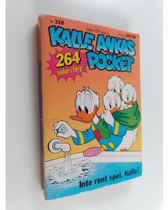 Kirjailijan Walt Disney käytetty kirja Kalle Ankas pocket - Inte rent spel, Kalle!