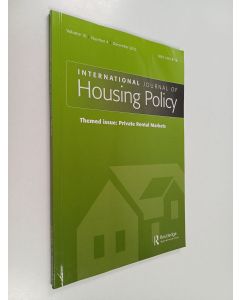 käytetty kirja International Journal of Housing Policy volume 10, number 4, December 2010