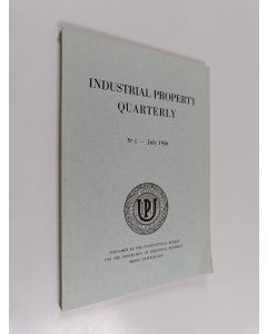 käytetty kirja Industrial property quarterly Nr. 1 - January 1956