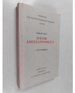 Kirjailijan Håkan Nial käytetty kirja Svensk associationsrätt i huvuddrag