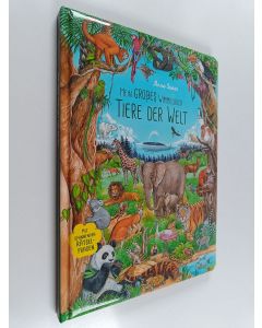 Kirjailijan Anne Suess käytetty kirja Mein grobes wimmelbuch tiere der welt