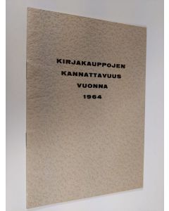 käytetty teos Kirjakauppojen kannattavuus vuonna 1964