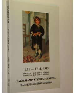 käytetty kirja Hagelstamin syyshuutokauppa  16.11 - 17.11.1985