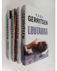 Kirjailijan Tess Gerritsen käytetty kirja Gerritsen-paketti (4-kirjaa) : Voitonmerkki ; Mefistoklubi ; Eloonjäänyt ; Luutarha