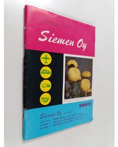 käytetty teos Siemen oy : Siemen- ja puutarhatarvikeluettelo 1962