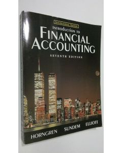 Kirjailijan Charles T. Horngren käytetty kirja Introduction to Financial Accounting