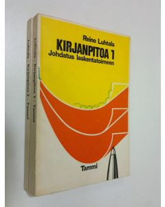 Kirjailijan Reino Luhtala käytetty kirja Kirjanpitoa 1-2