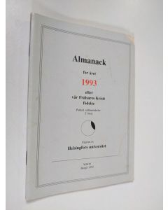 käytetty teos Almanack för året 1993 efter vår Frälsares Kristi födelse