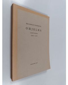 käytetty kirja Helsingin yliopiston ohjelma vuonna 1958-1959