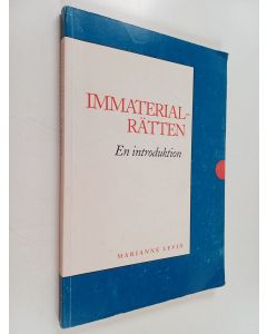 Kirjailijan Marianne Levin käytetty kirja Immaterialrätten : en introduktion
