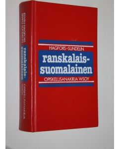 Kirjailijan Edwin Hagfors käytetty kirja Ranskalais-suomalainen opiskelusanakirja = Dictionnaire scolaire francais-finnois