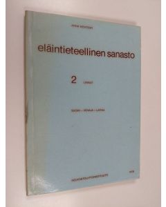 Kirjailijan Anna Novitsky käytetty kirja Eläintieteellinen sanasto 2 : Linnut, suomi-venäjä-latina