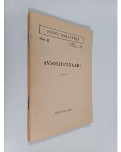 käytetty teos Avioliittolaki