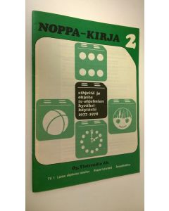 käytetty teos Noppa-kirja 2, Vihjeitä ja ohjeita tv-ohjelmien hyväksikäytöstä 1977-1978