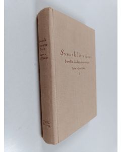 Kirjailijan Josua Mjöberg käytetty kirja Svensk litteratur från dalin till våra dagar ; Förklaringar och bibliografi till svensk litteratur från dalin till våra dagar