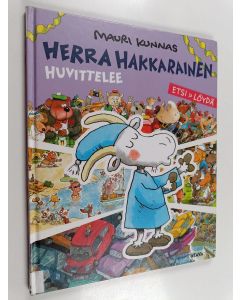 Kirjailijan Mauri Kunnas käytetty kirja Herra Hakkarainen huvittelee