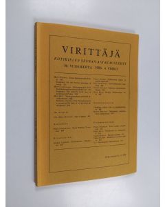 käytetty kirja Virittäjä 4/1986