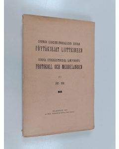 käytetty kirja Suomen kirkkohistoriallisen seuran pöytäkirjat liitteineen VIII 1907-1908