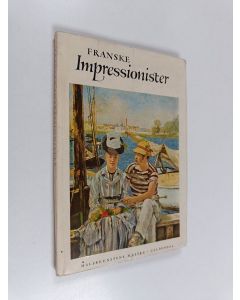 Kirjailijan Pierre Lübecker käytetty kirja De franske impressionister og deres kreds