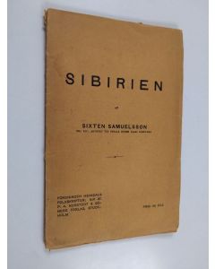 Kirjailijan Sixten Samuelsson käytetty teos Sibirien