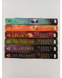 Kirjailijan Jeanne C. Stein käytetty kirja Anna Strong choronicles 1-6 : The becoming ; Blood Drive ; The Watcher ; Legacy ; Retribution ; Chosen ;