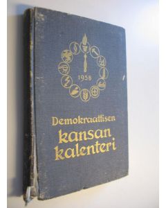 käytetty kirja Demokraattisen kansan kalenteri 1958