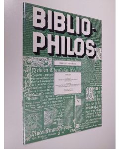 käytetty teos Bibliophilos n:o 1/1988