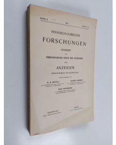 käytetty kirja Finnisch-Ugrische Forschungen : Zeitschrift für finnisch-ugrische Sprach- und Volkskunde : Band X : Heft 1-3