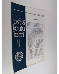 Kirjailijan Pentti Taipale käytetty teos Pyhäkoululehti 10/1964