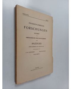 Kirjailijan Paavo Ravila & Y. H. Toivonen ym. käytetty kirja Finnisch-Ugrische forschungen zeitschrift für Finnisch-Ugrische Sprach- und Volkskunde nebst Anzeiger unter mitwirkung von Fachgenossen, band 26