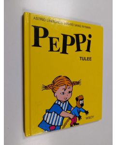 Kirjailijan Astrid Lindgren käytetty kirja Peppi tulee