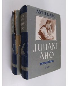 Kirjailijan Antti J. Aho käytetty kirja Juhani Aho 1-2 : elämä ja teokset