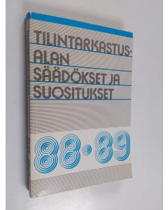 käytetty kirja Tilintarkastusalan säädökset ja suositukset 1988-89