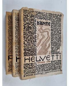 Kirjailijan Alighieri Dante käytetty kirja Jumalainen näytelmä 1-3 : Helvetti ; Kiirastuli ; Paratiisi