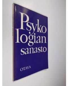 käytetty kirja Psykologian sanasto